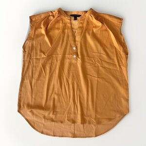 Woman's Banana Republic Mustard Yellow Gold Blouse Small